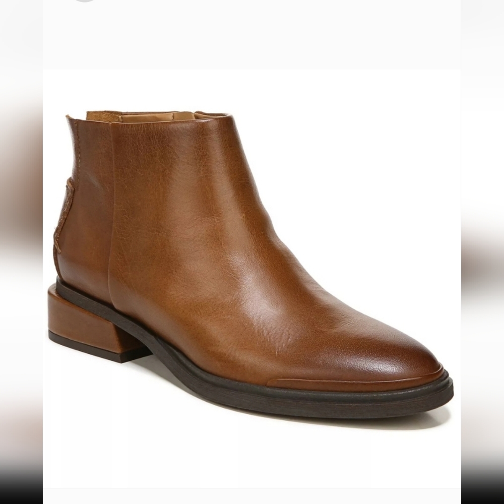 FRANCO SARTO Nemi BootiesSADDLE BROWN LEATHER Size 8.5